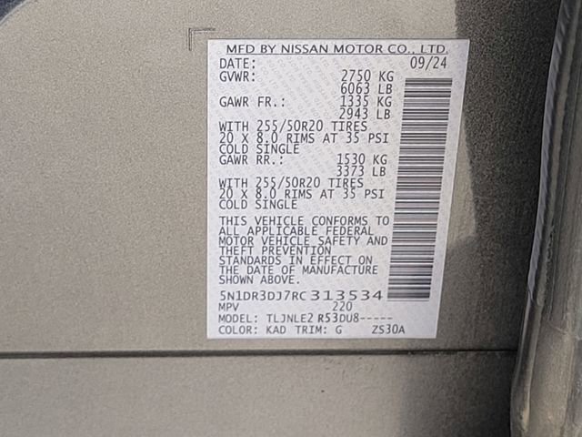 Used 2024 Nissan Pathfinder Platinum w/ Cargo Package AWD/4WD image 18