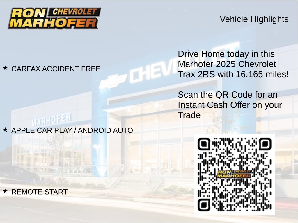 Used 2025 Chevrolet Trax RS w/ Driver Confidence Package FWD image 15