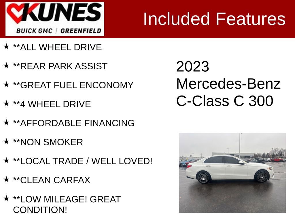 Used 2023 Mercedes-Benz C 300 4MATIC Sedan image 3