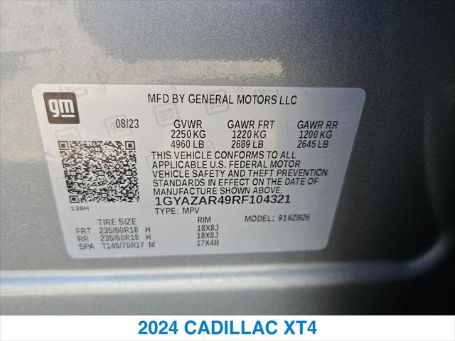 Used 2024 Cadillac XT4 Luxury w/ Cold Weather Package FWD image 27