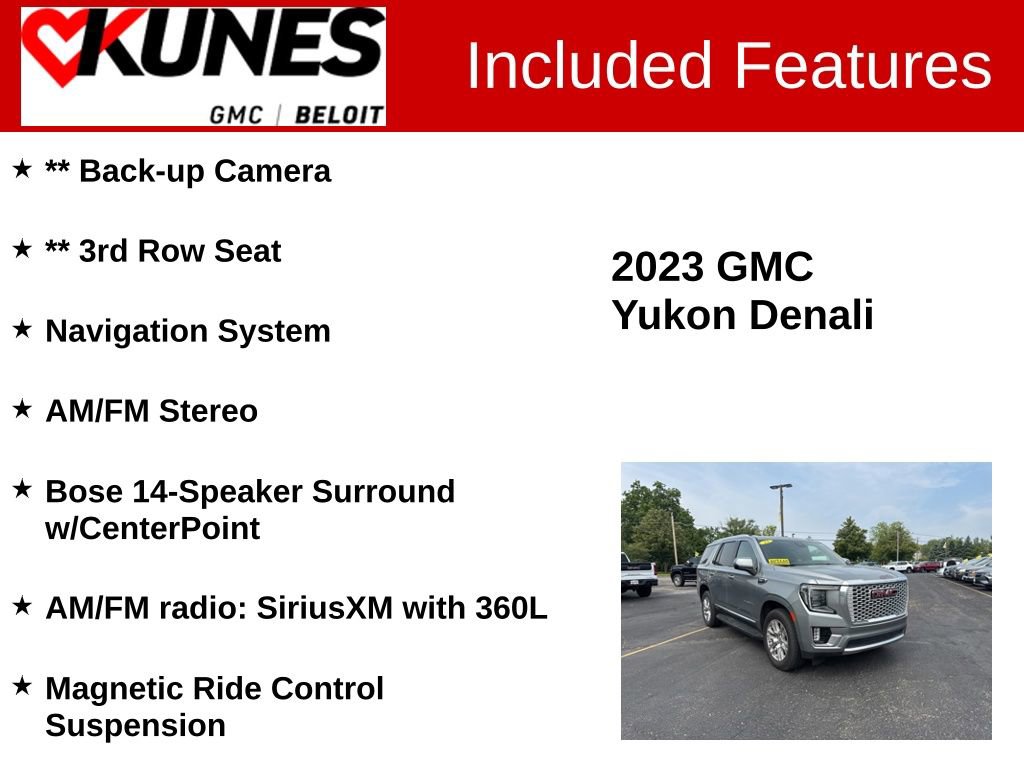 Used 2023 GMC Yukon Denali AWD/4WD image 2