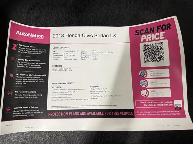 Used 2018 Honda Civic LX image 25