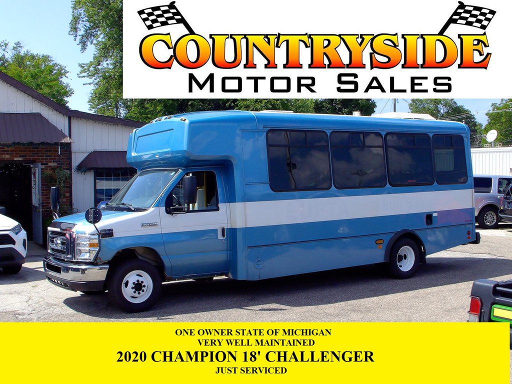 Used 2019 Ford E-450 and Econoline 450 Super Duty w/ Shuttle Bus Prep Package RWD image 1