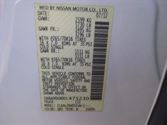 Used 2012 Nissan Frontier SV image 24