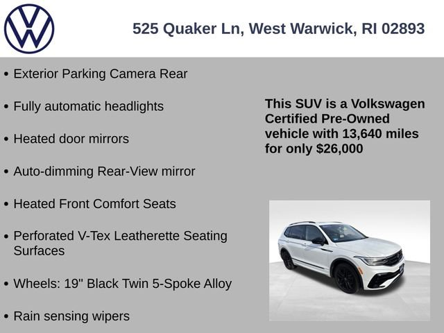 Certified 2022 Volkswagen Tiguan SE R-Line image 13