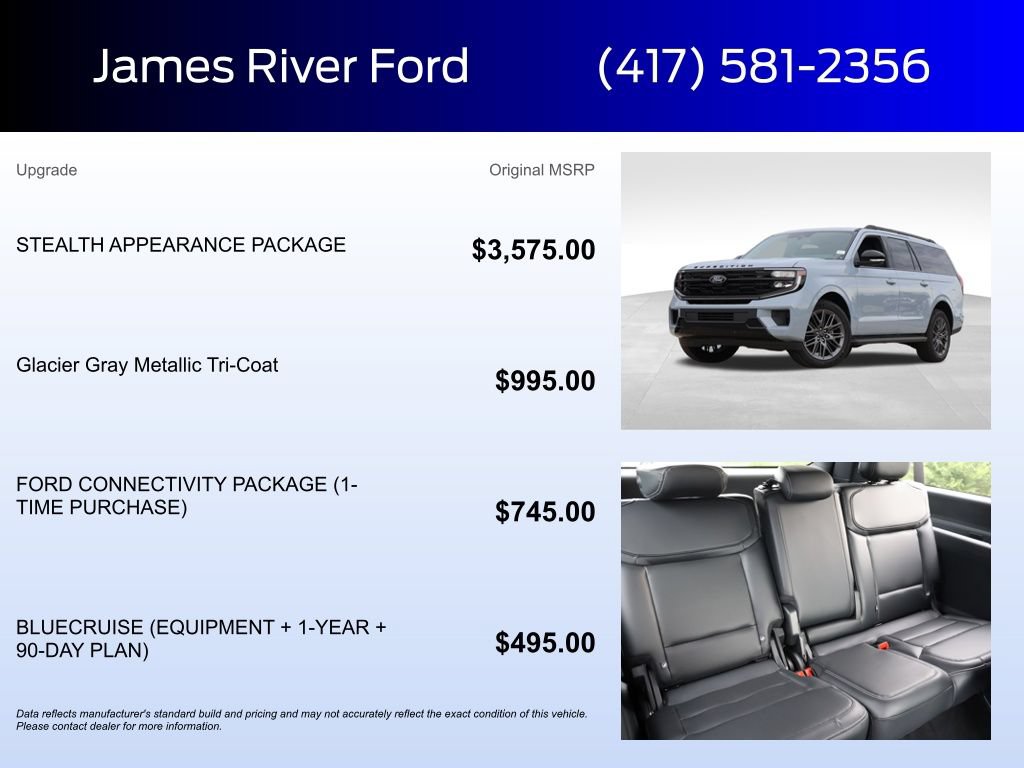 New 2026 Ford Expedition Max Platinum w/ Stealth Appearance Package AWD/4WD image 5