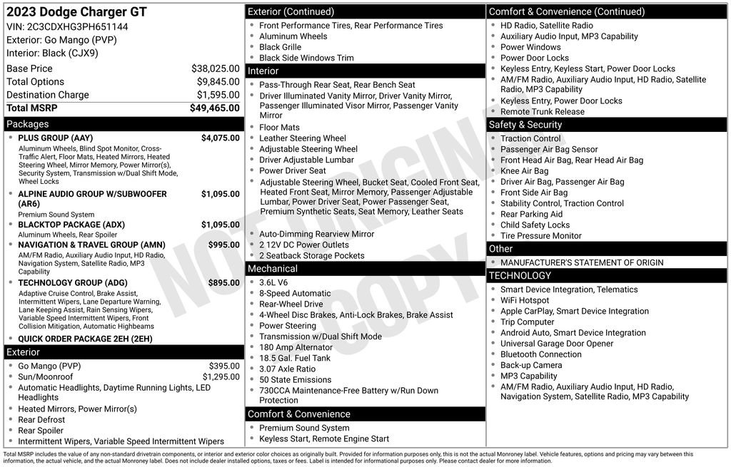 Used 2023 Dodge Charger GT w/ Plus Group image 15