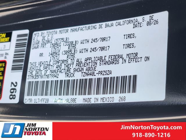 New 2026 Toyota Tacoma SR5 RWD image 24