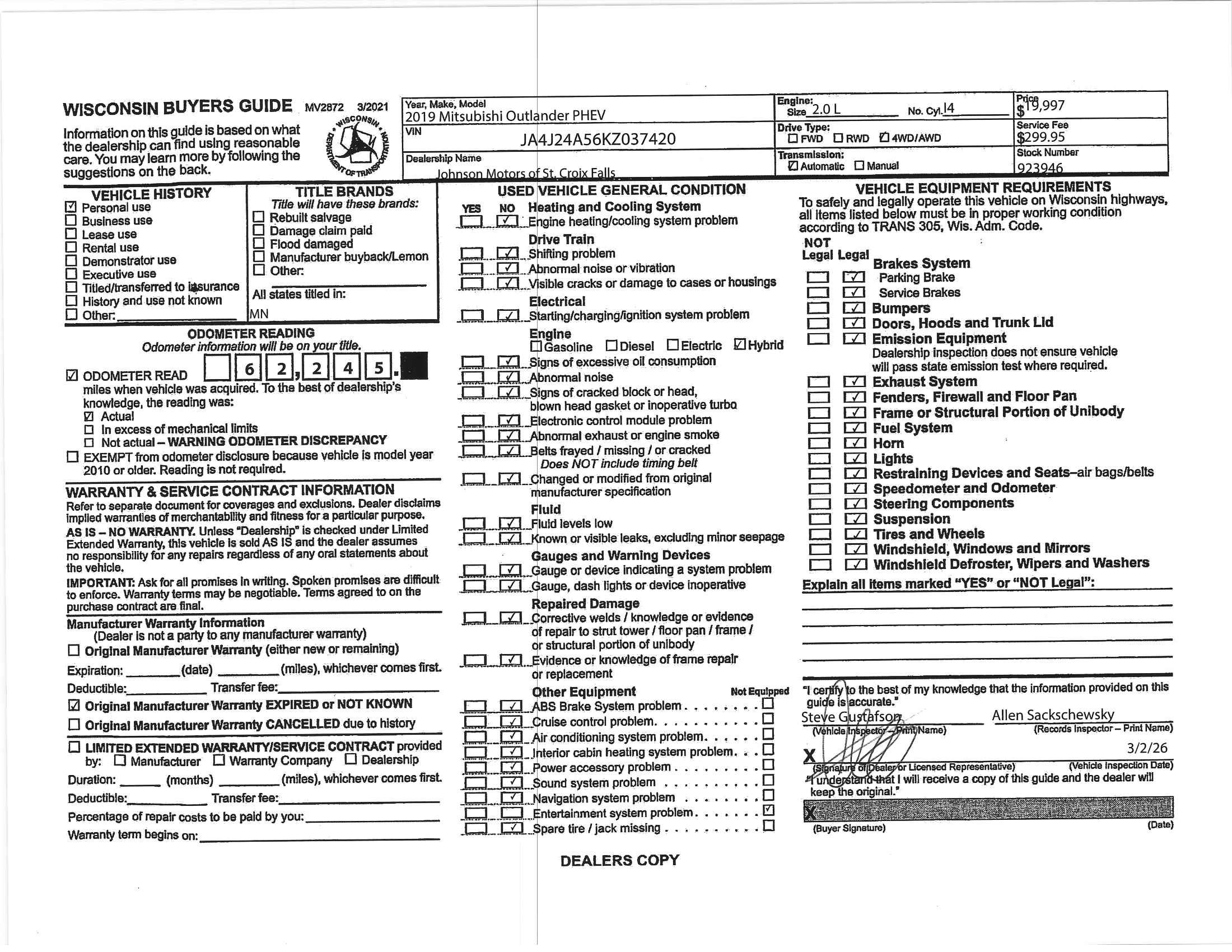 Used 2019 Mitsubishi Outlander GT image 27