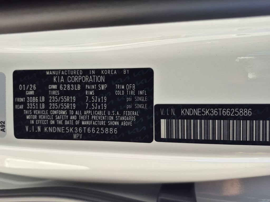 New 2026 Kia Carnival SX image 31