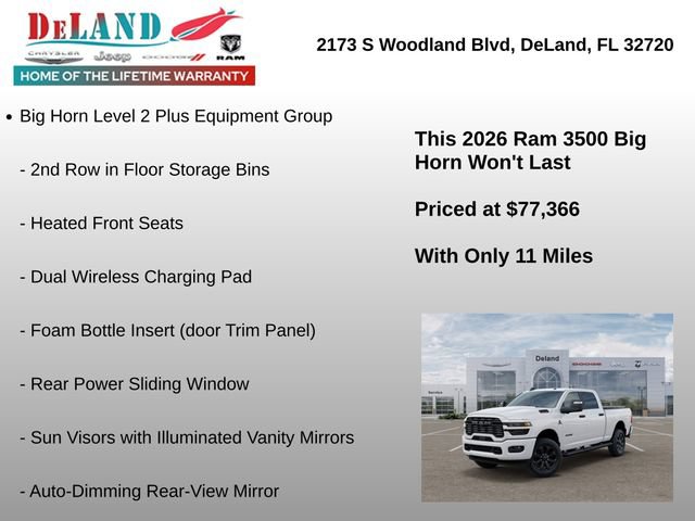 New 2026 RAM 3500 Big Horn AWD/4WD image 6