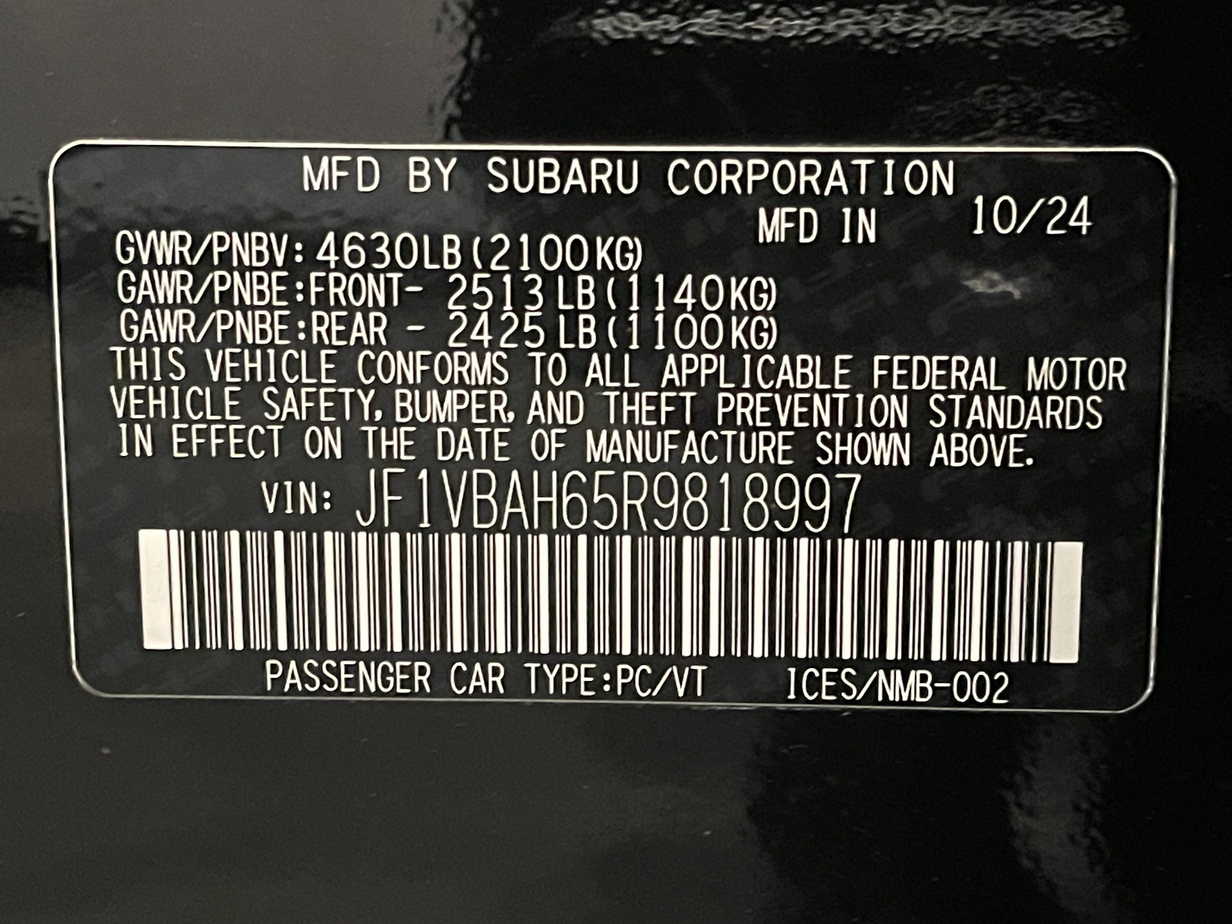 Used 2024 Subaru WRX Premium image 26