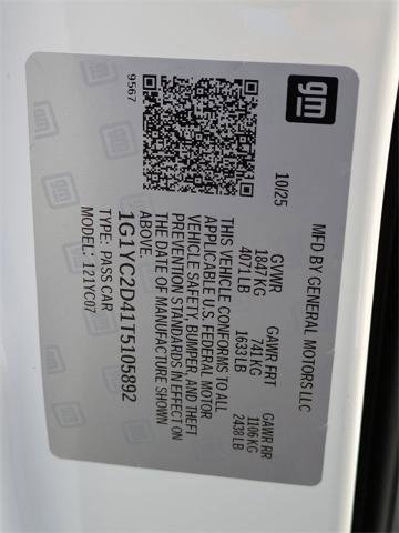 New 2026 Chevrolet Corvette Stingray Premium Cpe w/ Z51 Performance Package image 29