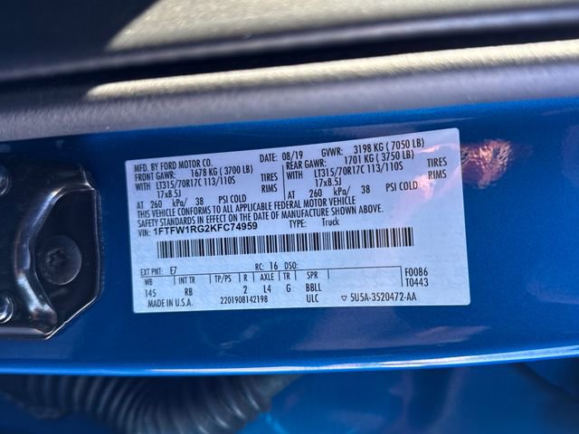 Used 2019 Ford F150 Raptor w/ Equipment Group 801A Mid image 24