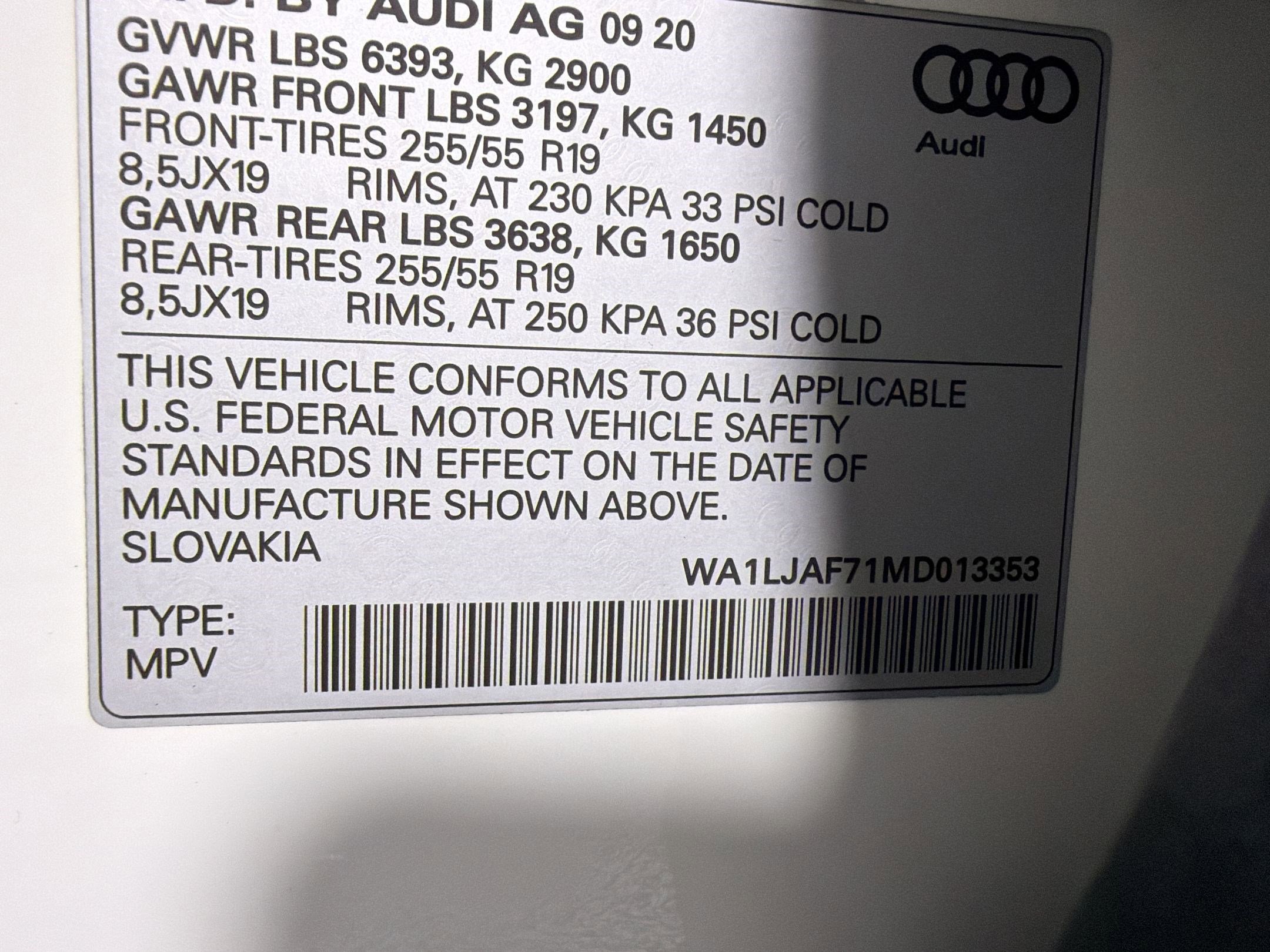 Used 2021 Audi Q7 2.0T Premium Plus w/ Premium Plus Package AWD/4WD image 16