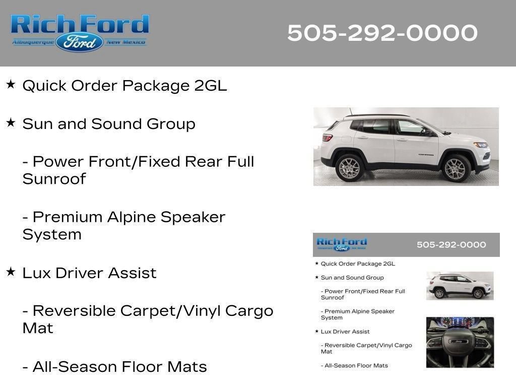 Used 2022 Jeep Compass Latitude w/ Sun and Sound Group AWD/4WD image 31