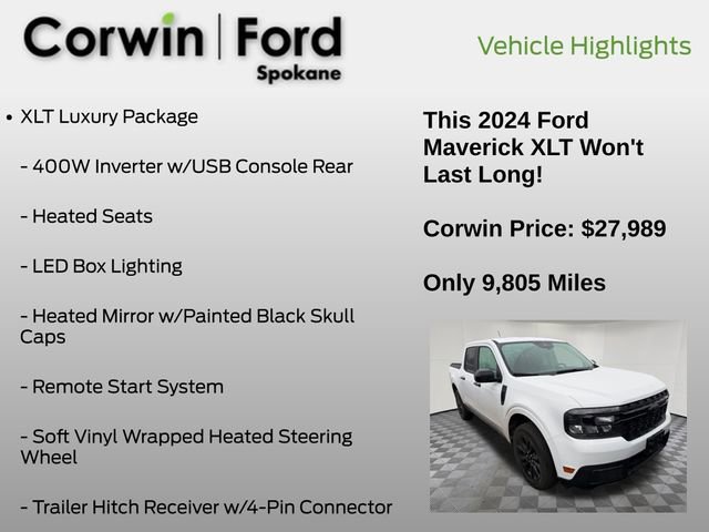 Used 2024 Ford Maverick XLT w/ XLT Luxury Package image 13