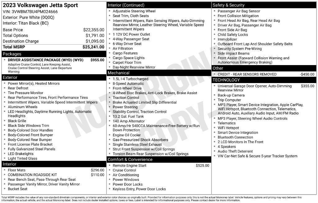 Used 2023 Volkswagen Jetta Sport FWD image 11