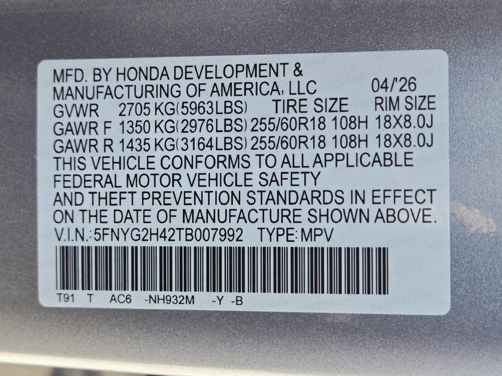 Certified 2026 Honda Pilot EX-L image 31