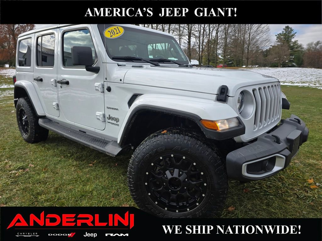 Used 2021 Jeep Wrangler Unlimited Sahara w/ Uconnect 4C Nav & Sound Group