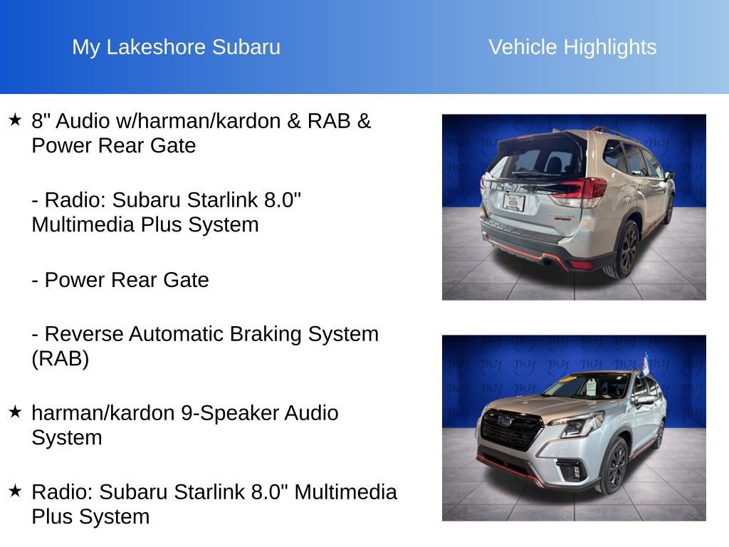 Certified 2023 Subaru Forester Sport image 7