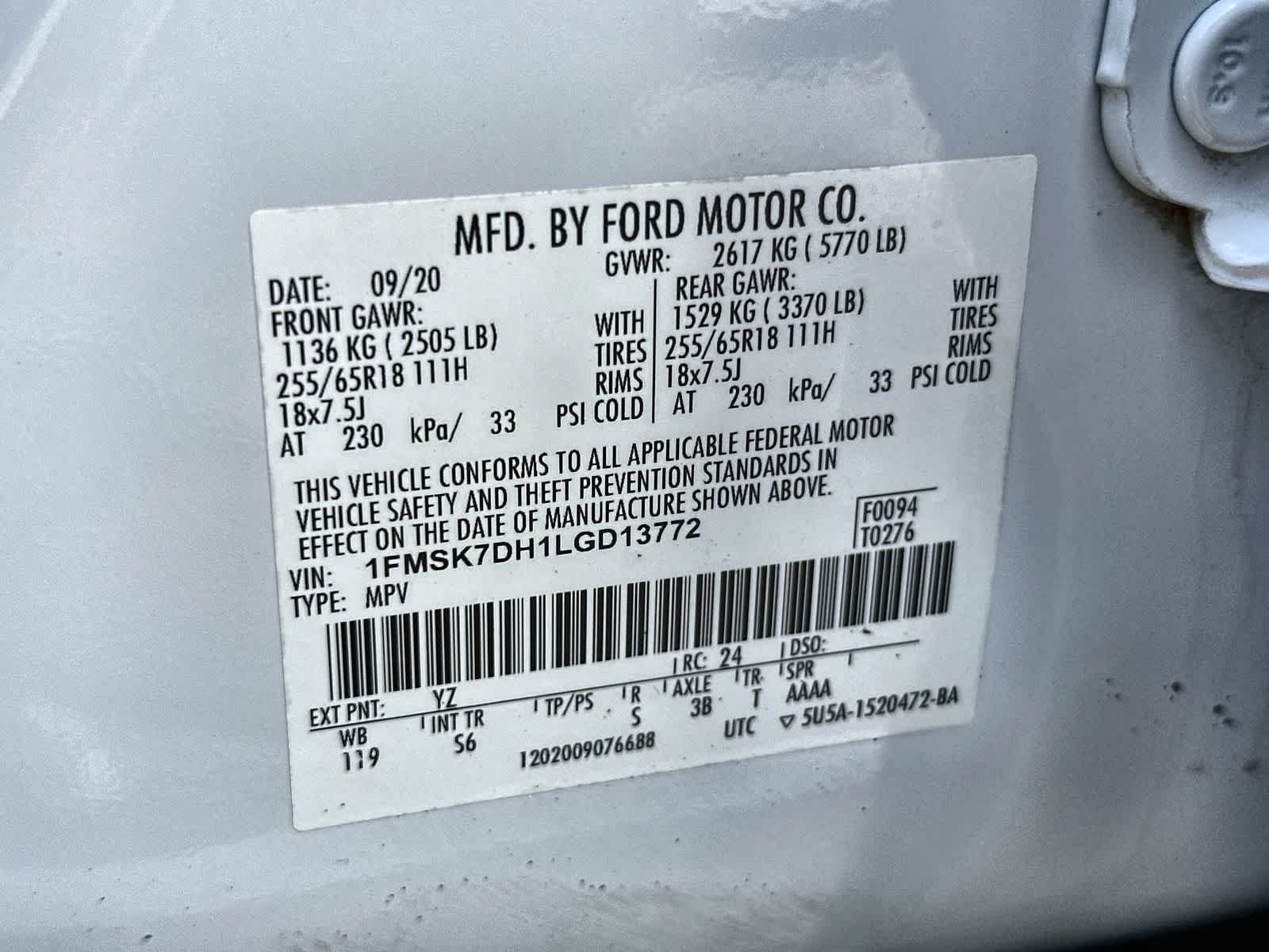 Used 2020 Ford Explorer XLT w/ Equipment Group 202A RWD image 24