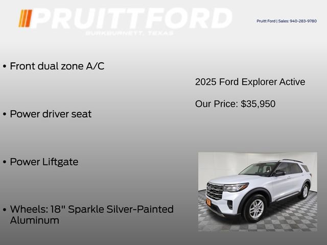 Used 2025 Ford Explorer Active RWD image 13