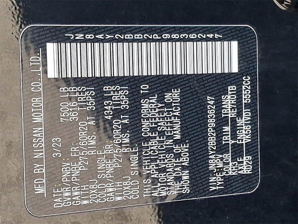 Used 2023 Nissan Armada SL w/ Midnight Edition Package image 29