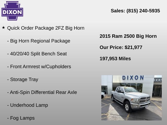 Used 2015 RAM 2500 Big Horn AWD/4WD image 4