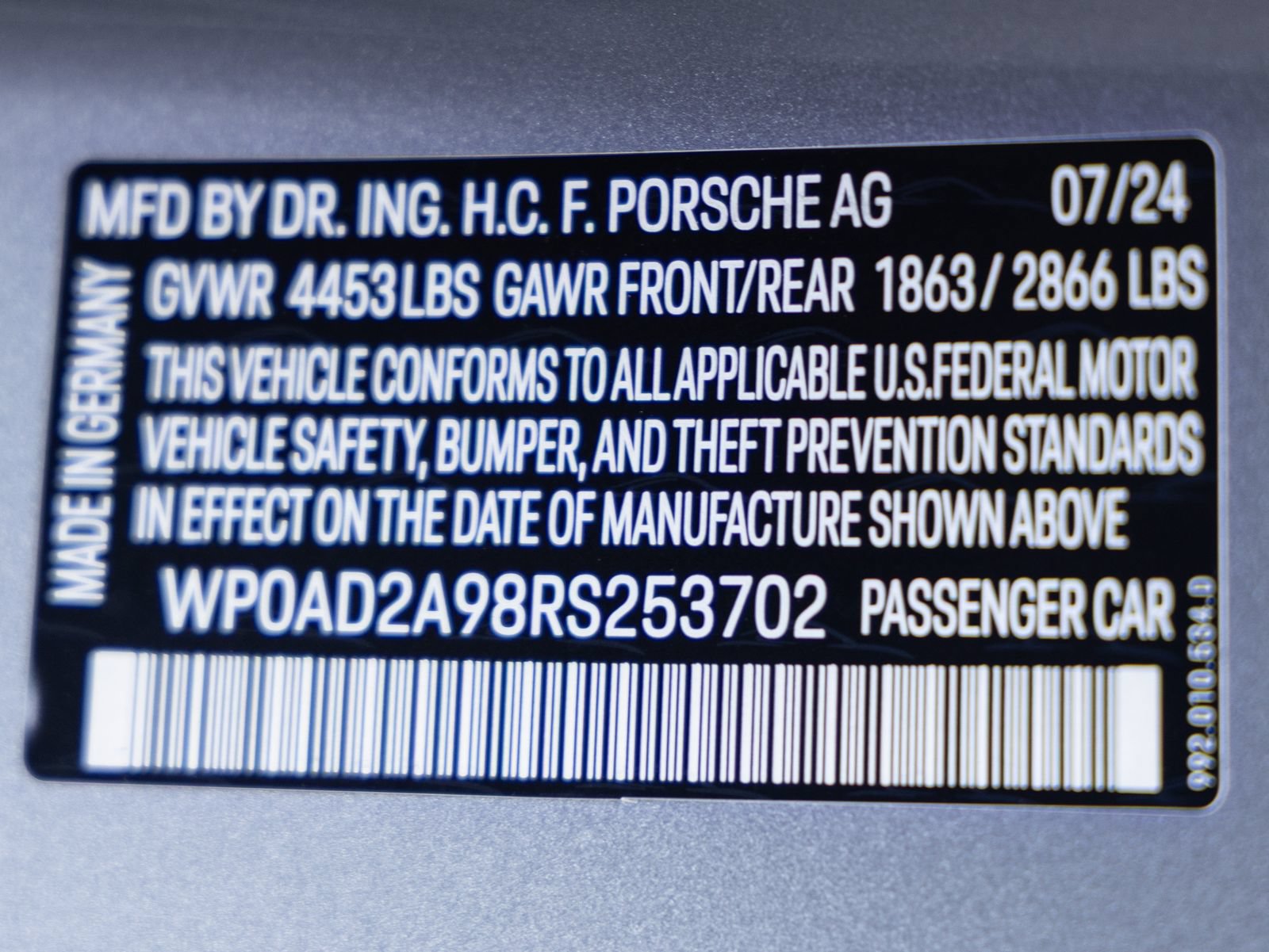 Certified 2024 Porsche 911 Turbo S AWD/4WD image 33