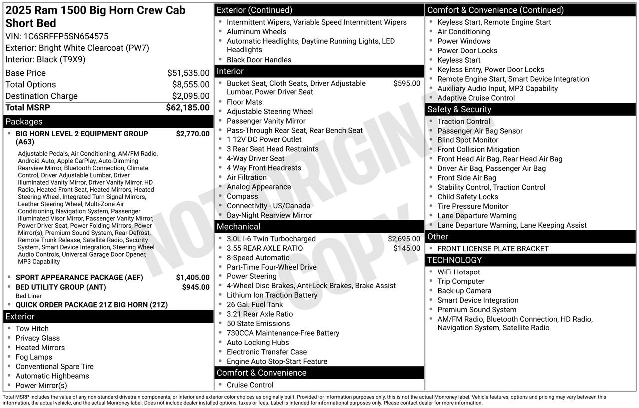 Used 2025 RAM 1500 Big Horn image 46