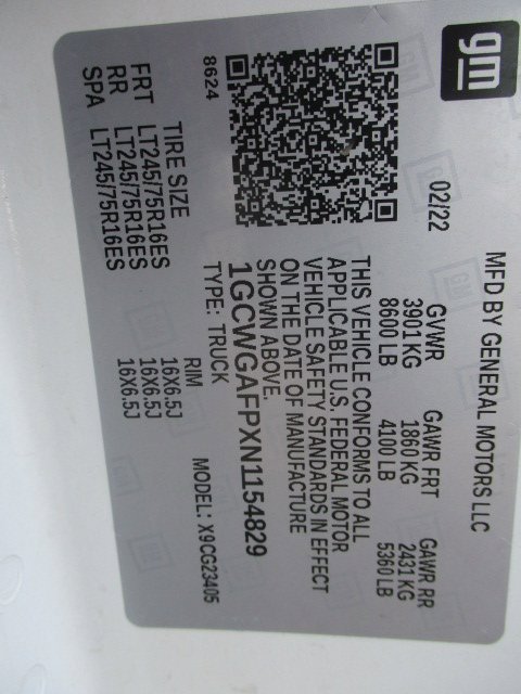 Used 2022 Chevrolet Express 2500 w/ Driver Convenience Package image 9