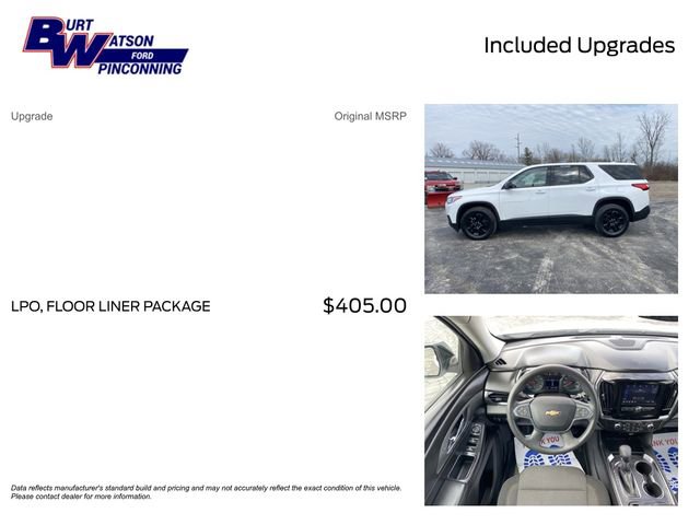 Used 2021 Chevrolet Traverse LS w/ LPO, Floor Liner Package FWD image 3