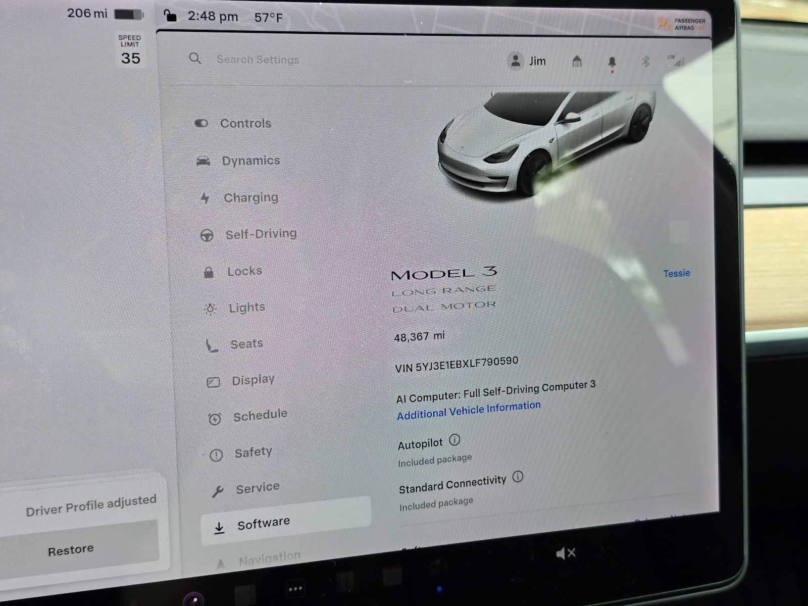 Used 2020 Tesla Model 3 Long Range AWD/4WD image 28