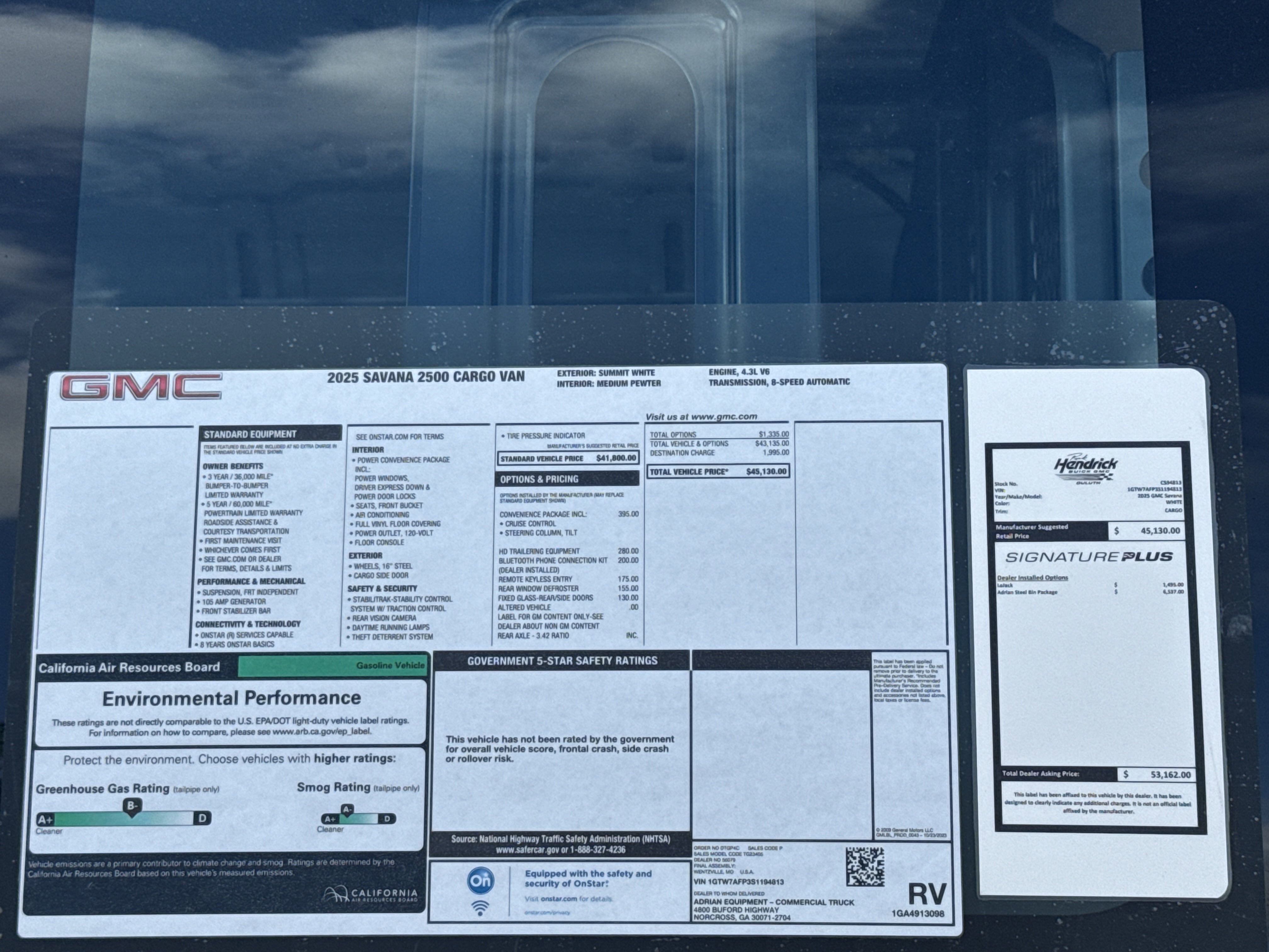 New 2025 GMC Savana 2500 w/ Driver Convenience Package image 35