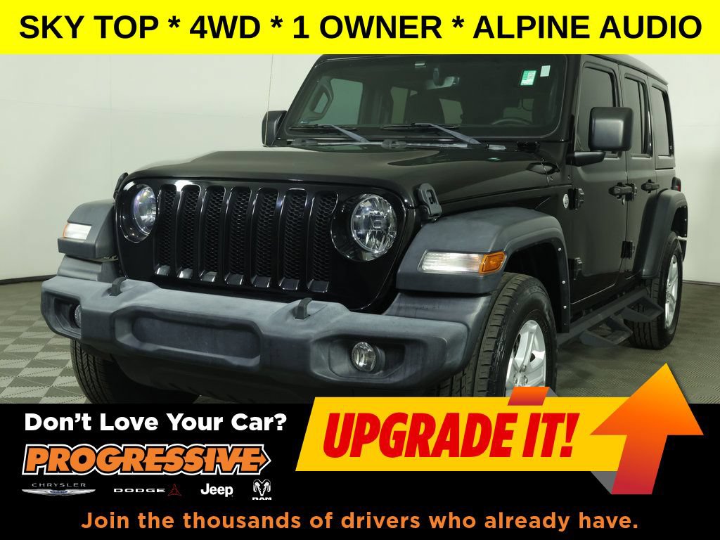 Used 2021 Jeep Wrangler Unlimited Sport w/ Sun And Sound Package AWD/4WD image 1