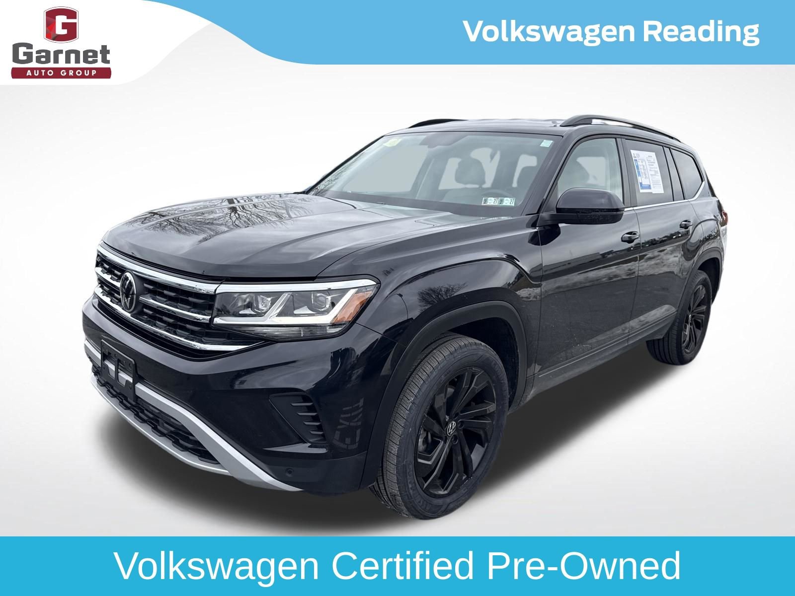 Certified 2023 Volkswagen Atlas SE w/ Black Wheel Package