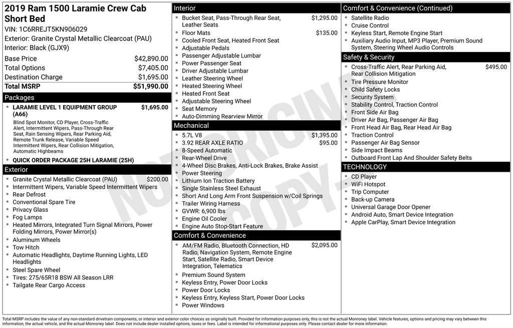 Used 2019 RAM 1500 Laramie image 5