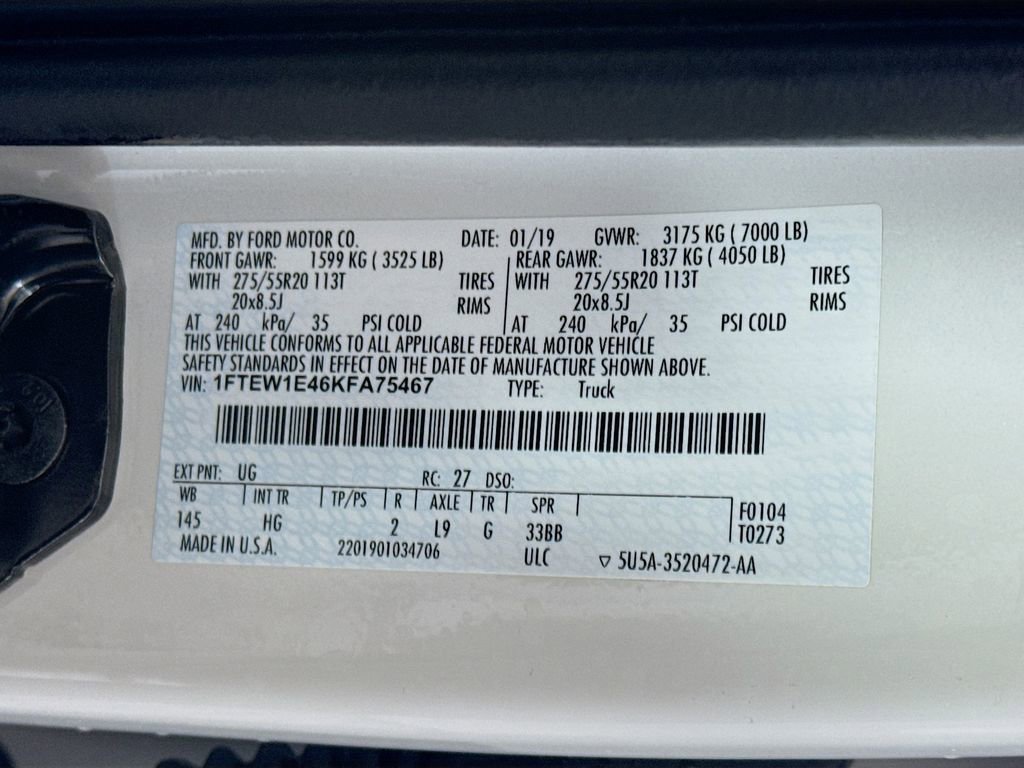 Used 2019 Ford F150 Lariat image 38