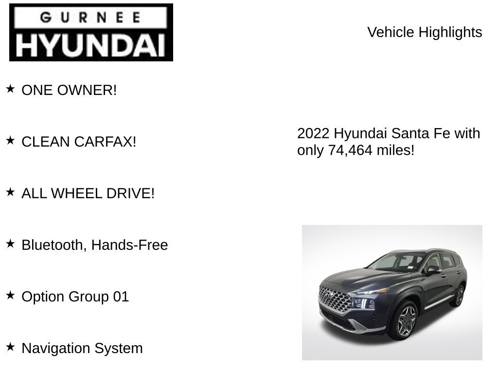 Used 2022 Hyundai Santa Fe Limited AWD/4WD image 7