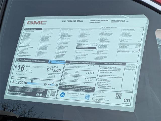 New 2026 GMC Yukon Denali w/ Denali Reserve Package AWD/4WD image 21