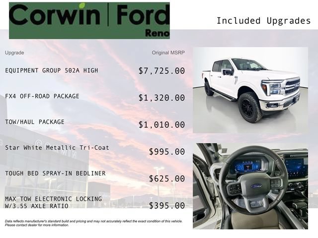 Certified 2025 Ford F150 Lariat w/ Equipment Group 502A High AWD/4WD image 3