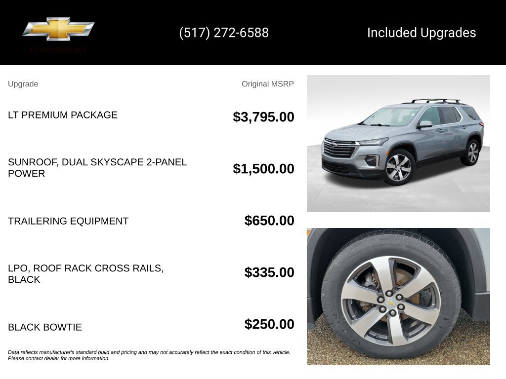 Certified 2023 Chevrolet Traverse LT w/ LT Premium Package AWD/4WD image 5