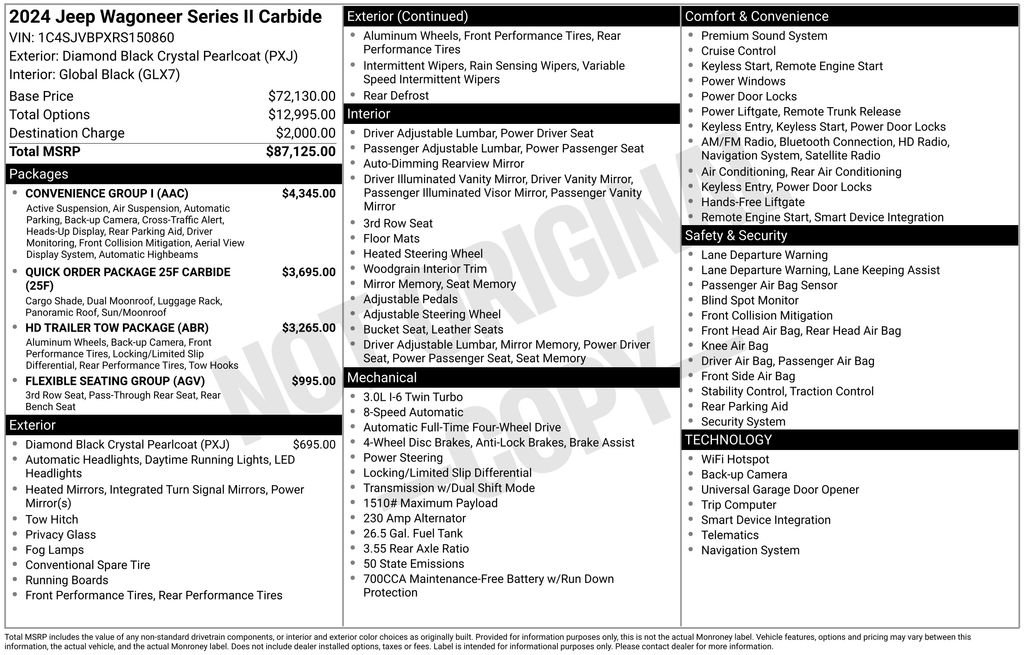 Used 2024 Jeep Wagoneer Series II w/ Convenience Group I image 45