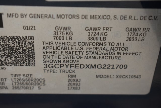 Certified 2021 Chevrolet Silverado 1500 LT Trail Boss w/ Convenience Package II AWD/4WD image 39