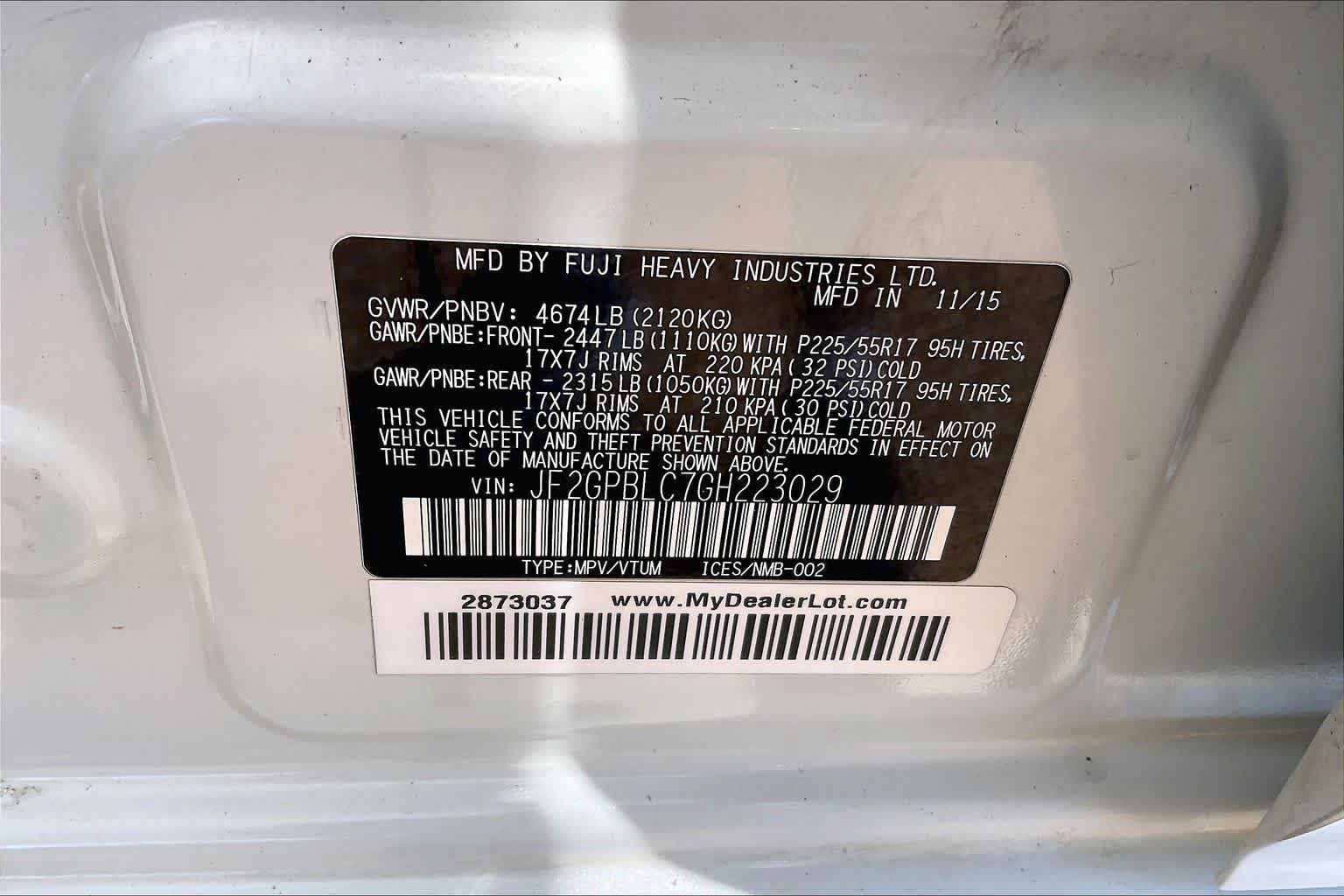 Used 2016 Subaru Crosstrek Touring AWD/4WD image 35