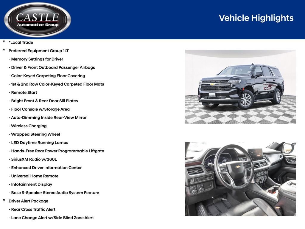 Used 2023 Chevrolet Tahoe LT w/ Luxury Package AWD/4WD image 4