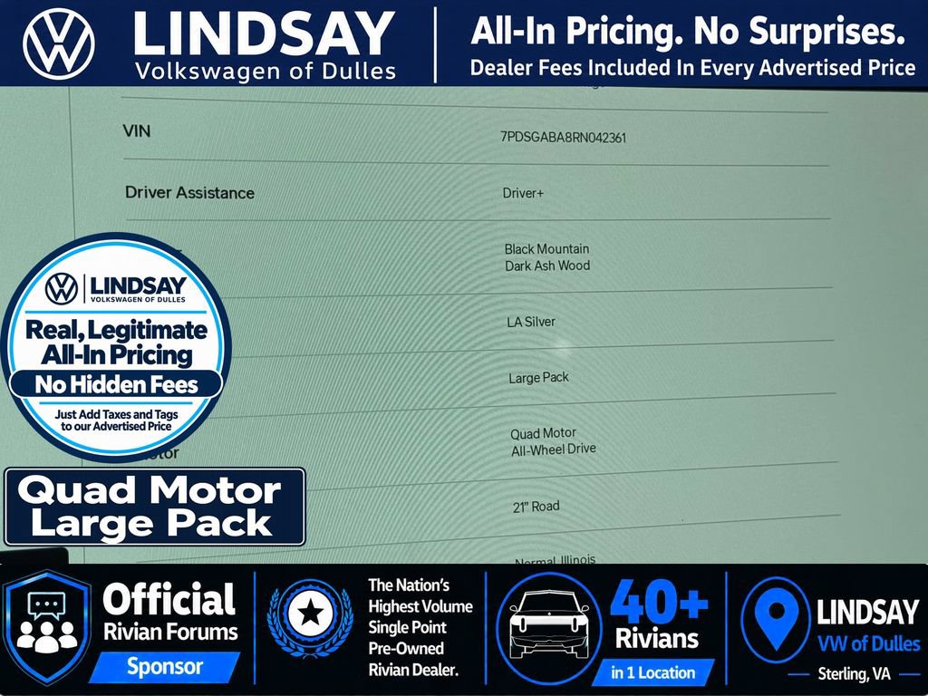 Used 2024 Rivian R1S Adventure Quad AWD/4WD image 25