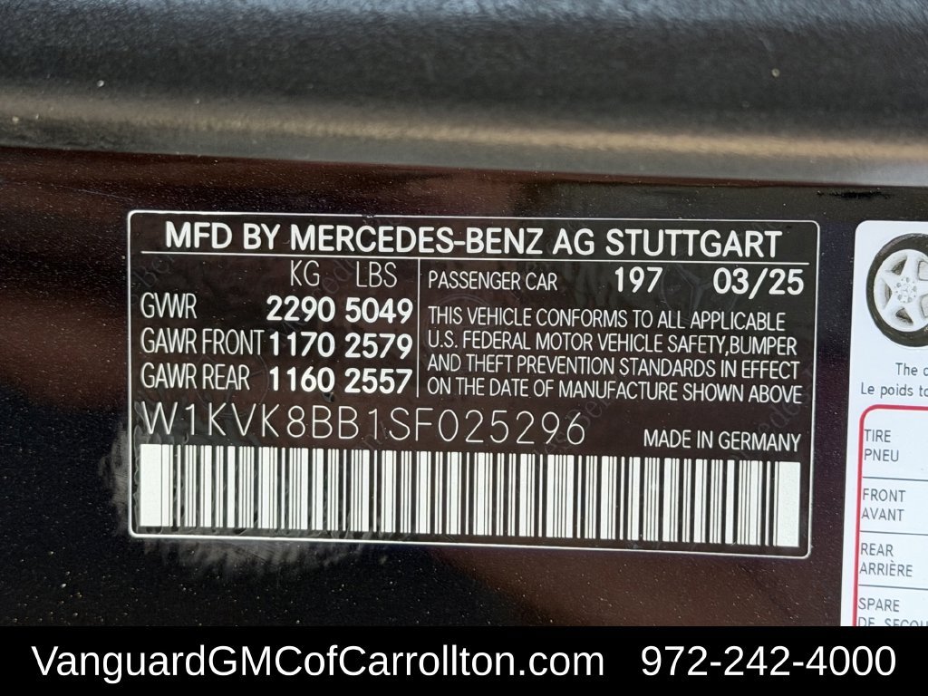 Used 2025 Mercedes-Benz SL 63 AMG 4MATIC w/ AMG Aerodynamics Package image 35