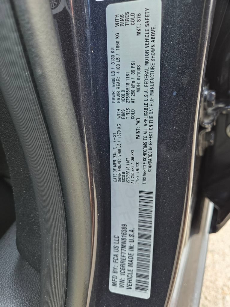 Used 2021 RAM 1500 Big Horn RWD image 30